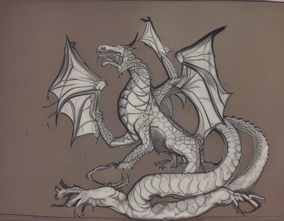 Dragon with 4 heads