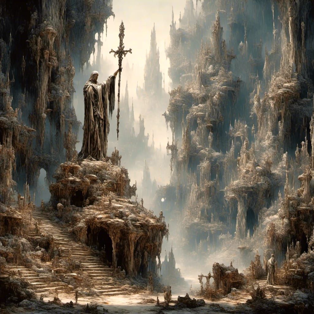 Glorious holy divine sword planted in a rock :: 16k :: <lora:LapiUltimate:1.0>