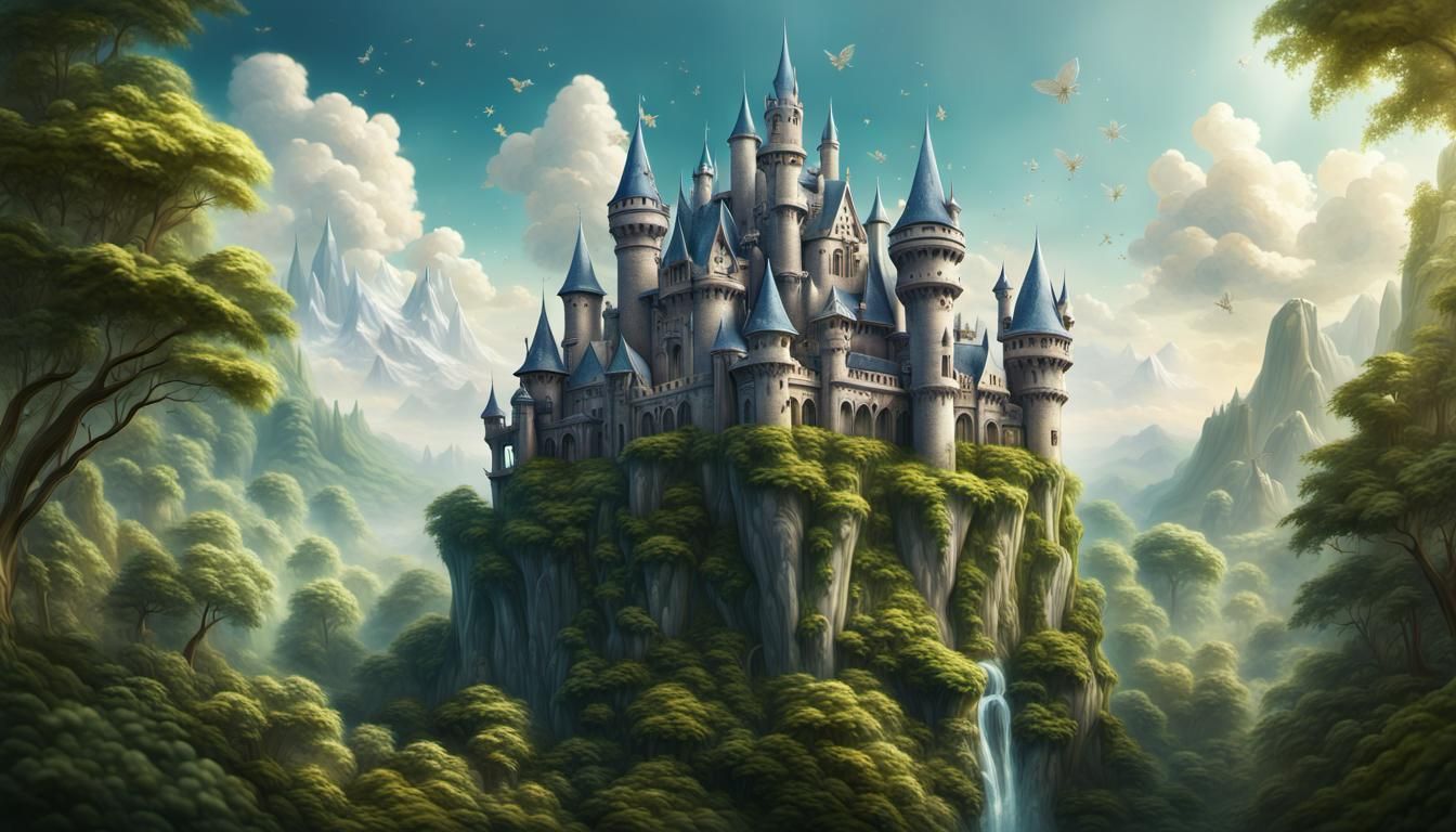 Fantasy castle - AI Generated Artwork - NightCafe Creator