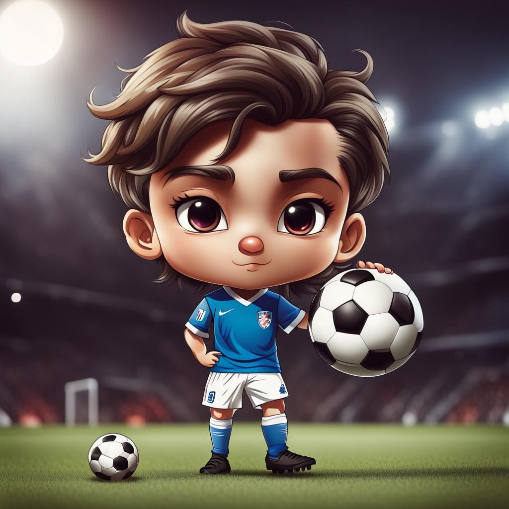 chibi style soccer player - AI Generated Artwork - NightCafe Creator