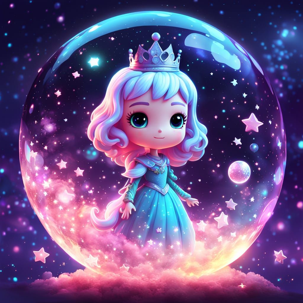Chibi Princess in a Celestial Sphere