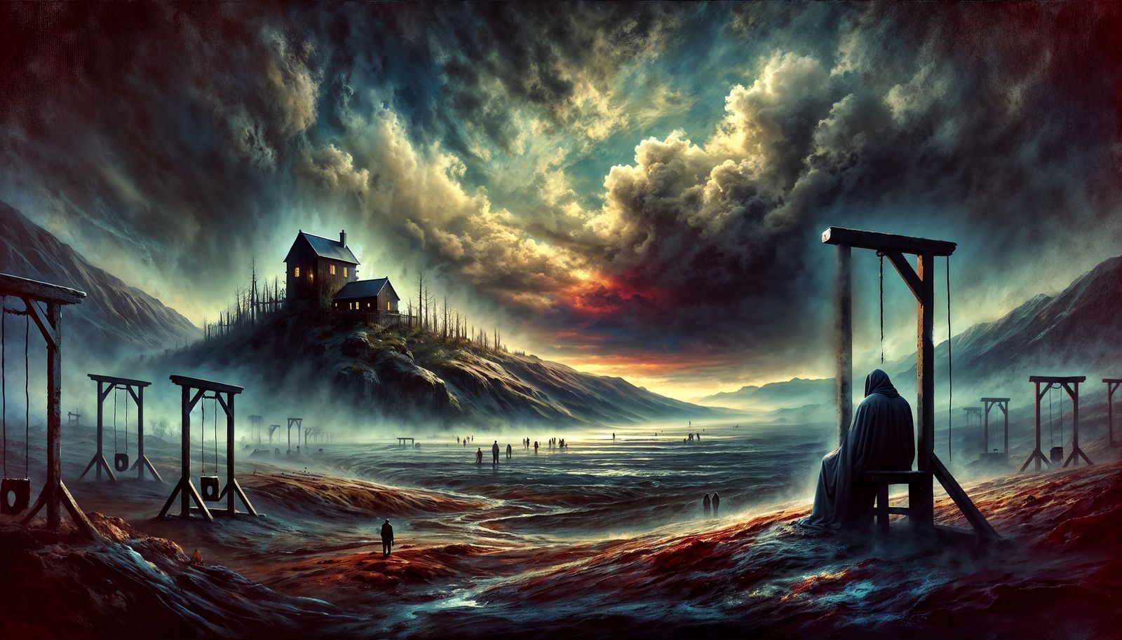 Vast, shadowy valley