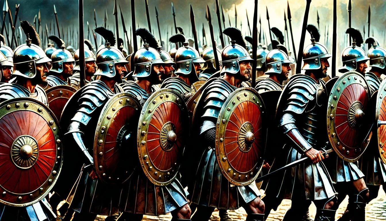 Roman Soldiers - AI Generated Artwork - NightCafe Creator