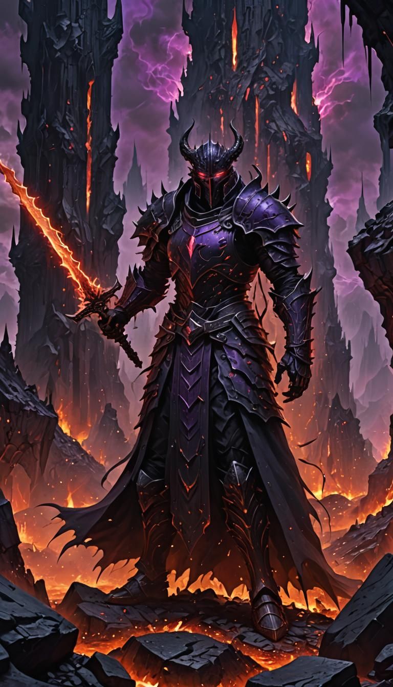 In the deep, oppressive caverns of the underworld, a formidable ruler moves through a city of blackened stone, where time seems to stretch e...