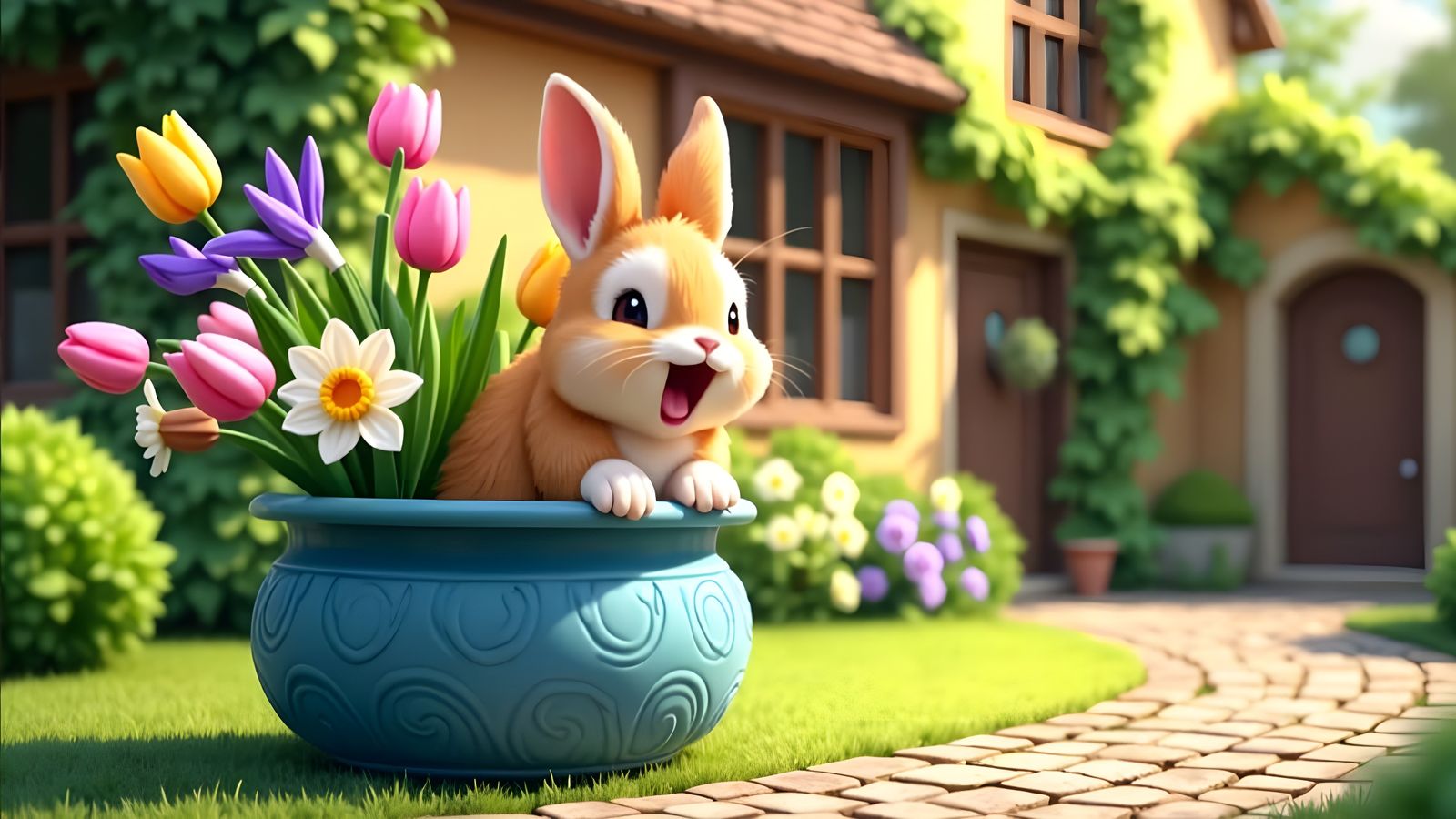 Beautiful Spring Bunny Food for Me