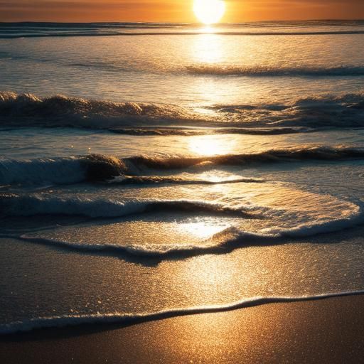 beach sun reflection