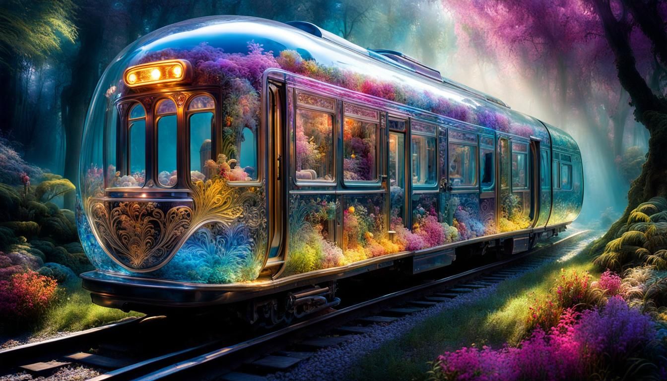 A Magical Train Journey Through A Fantasyland.  by @FuFu