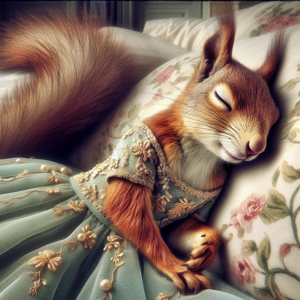 Sleeping squirrel
