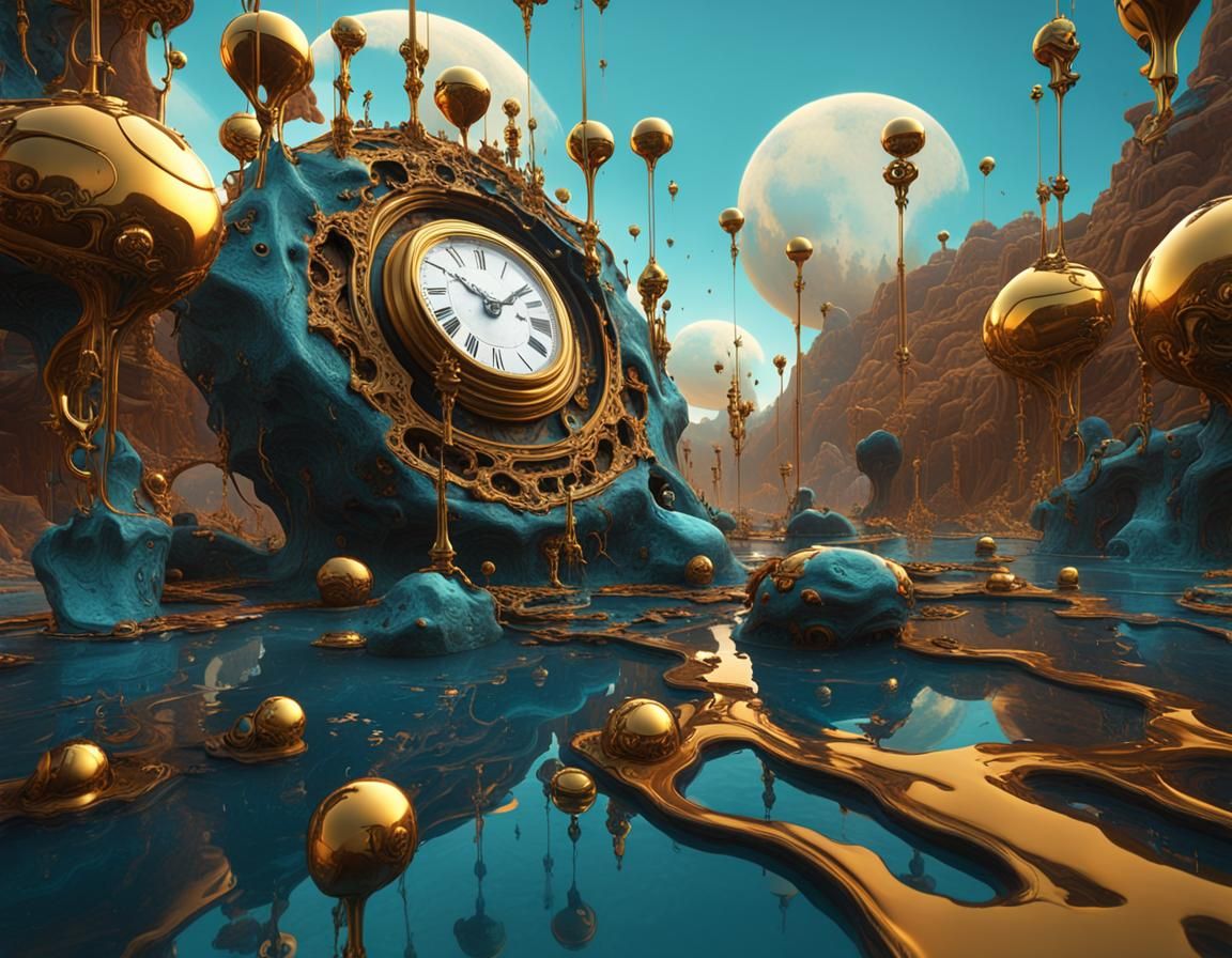 The flow of time  by @Taurus