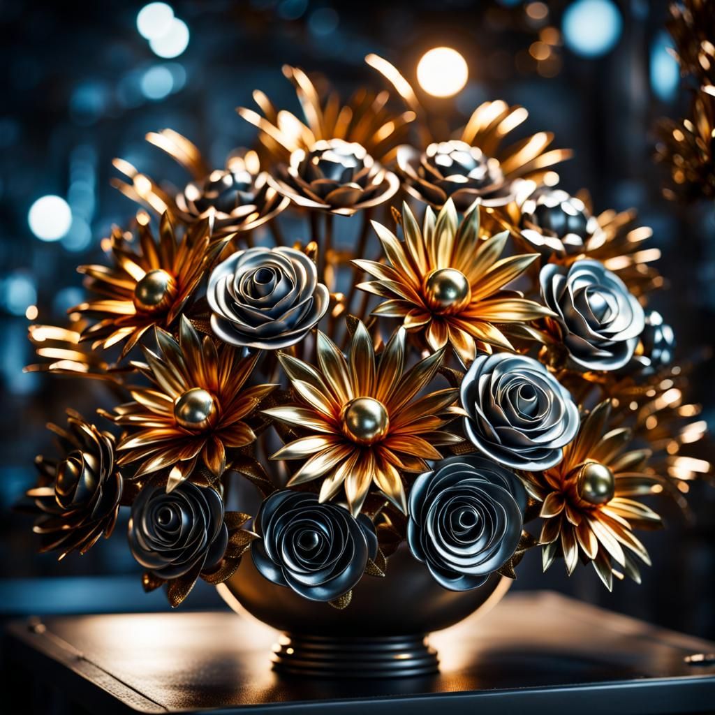 metal bouquet