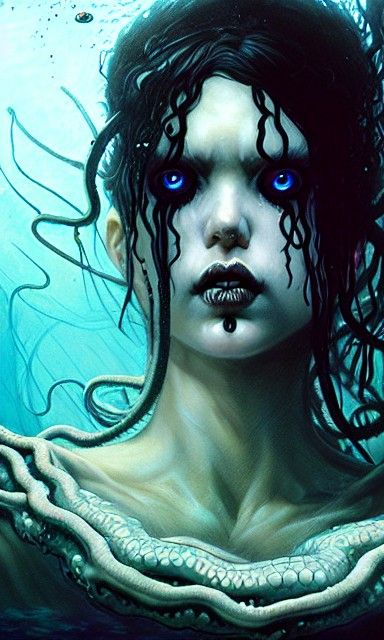 Underwater demon princess