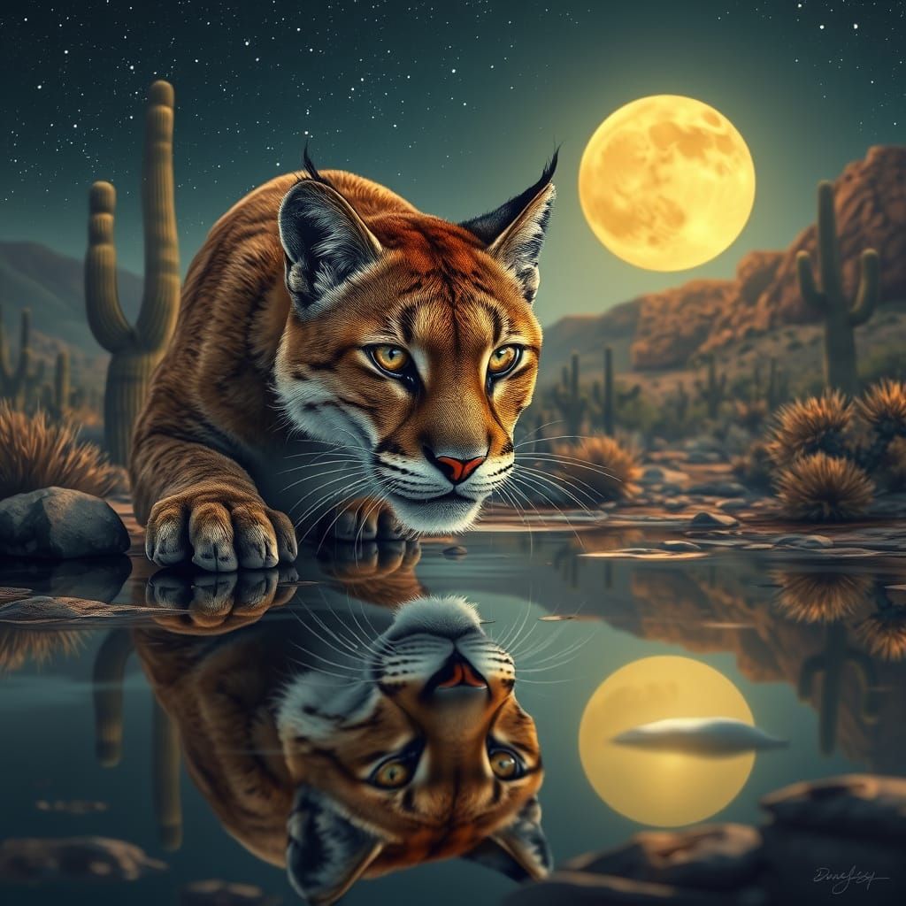 Moonrise in the Desert   by @Dark Goddess 