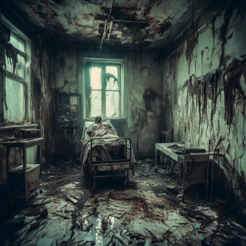 Macabre Electroshock Therapy in Dirty Hospital: Hyperrealist...