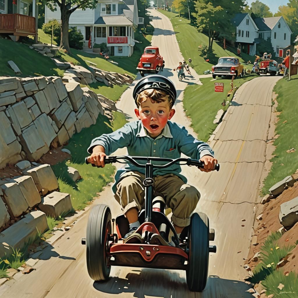 Tackling the Big Hill  by @Crispy Bess