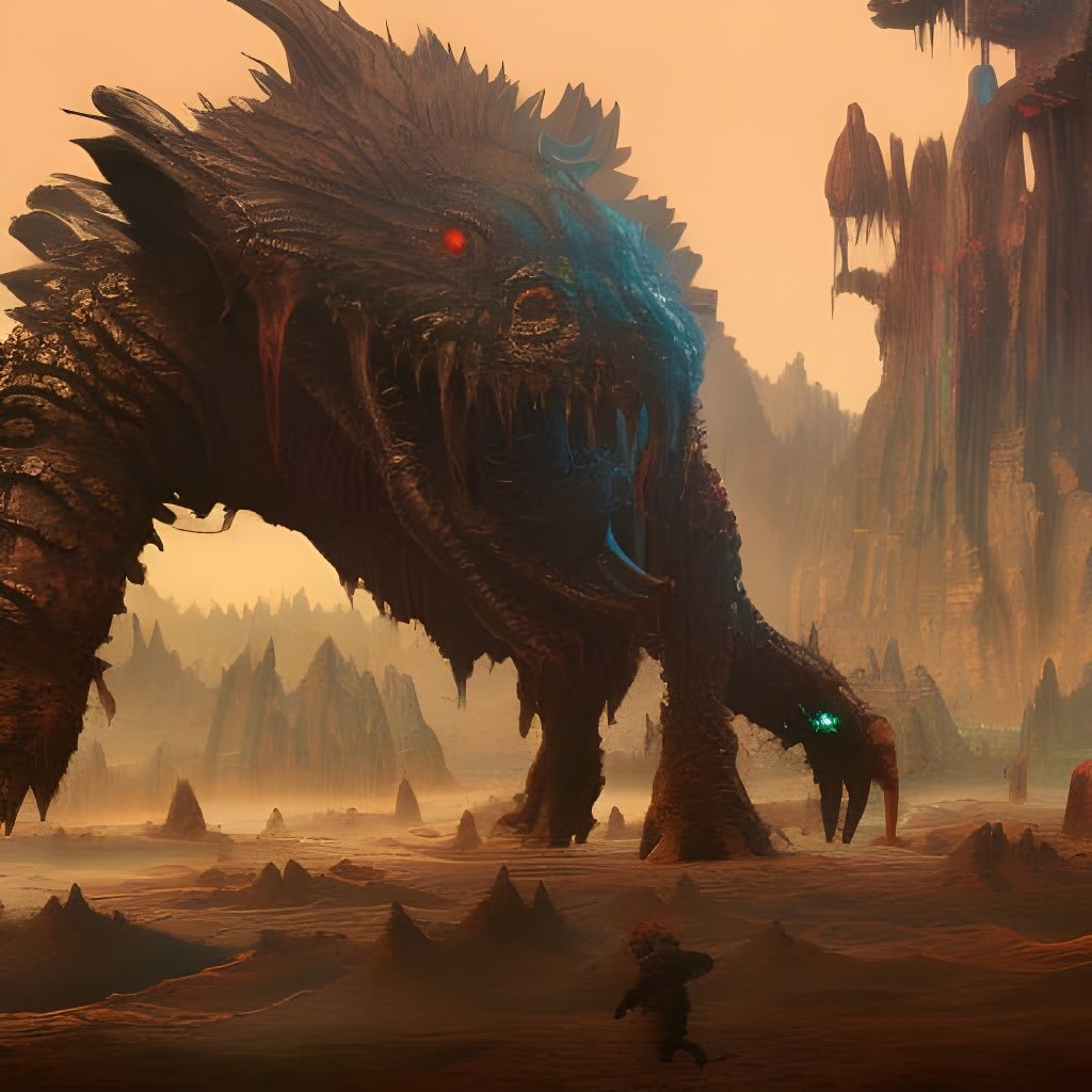 monsters on a planet