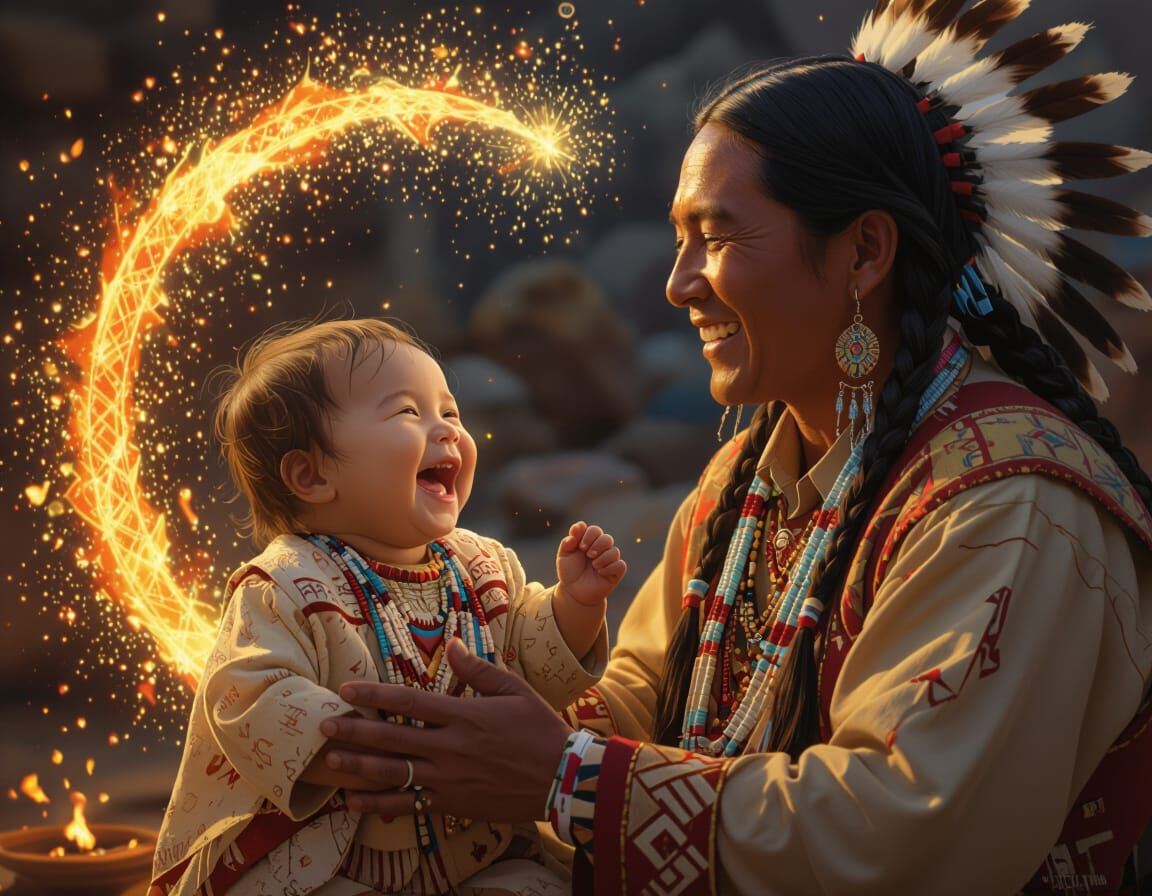 A baby Navajo shares its first laugh  by @Michael Hendrickson