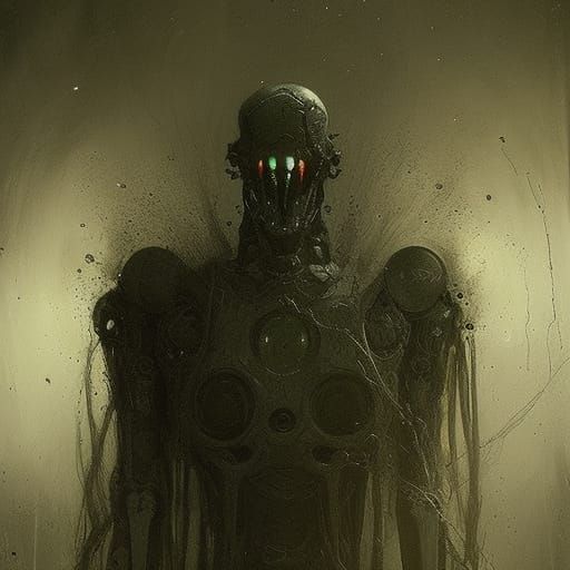 Robot ghost alien