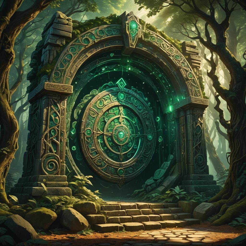 Mystical Forest Portal Concept Art