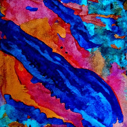 Crocodile; Alcohol Inks; Windsor and Newton inks; gold; Nood...