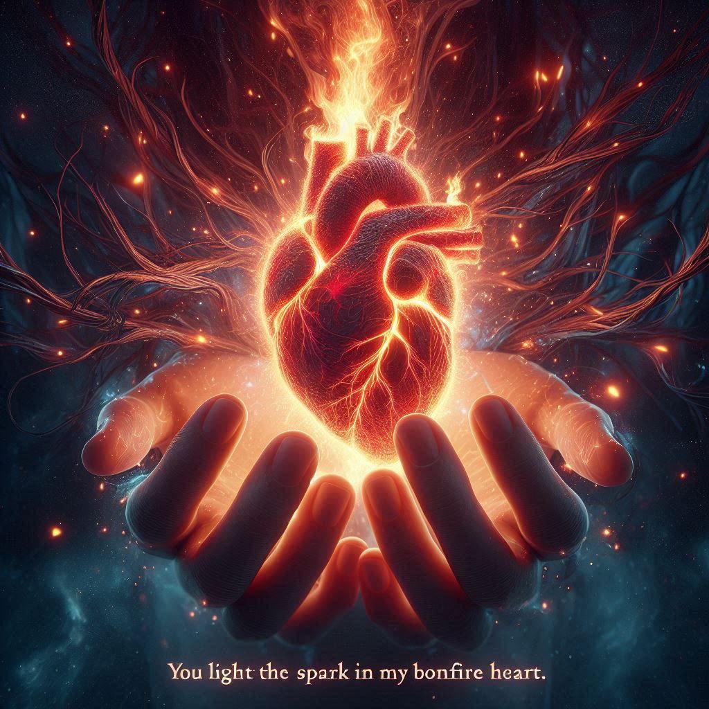 Bonfire Heart song title by James Blunt (You light the spark...