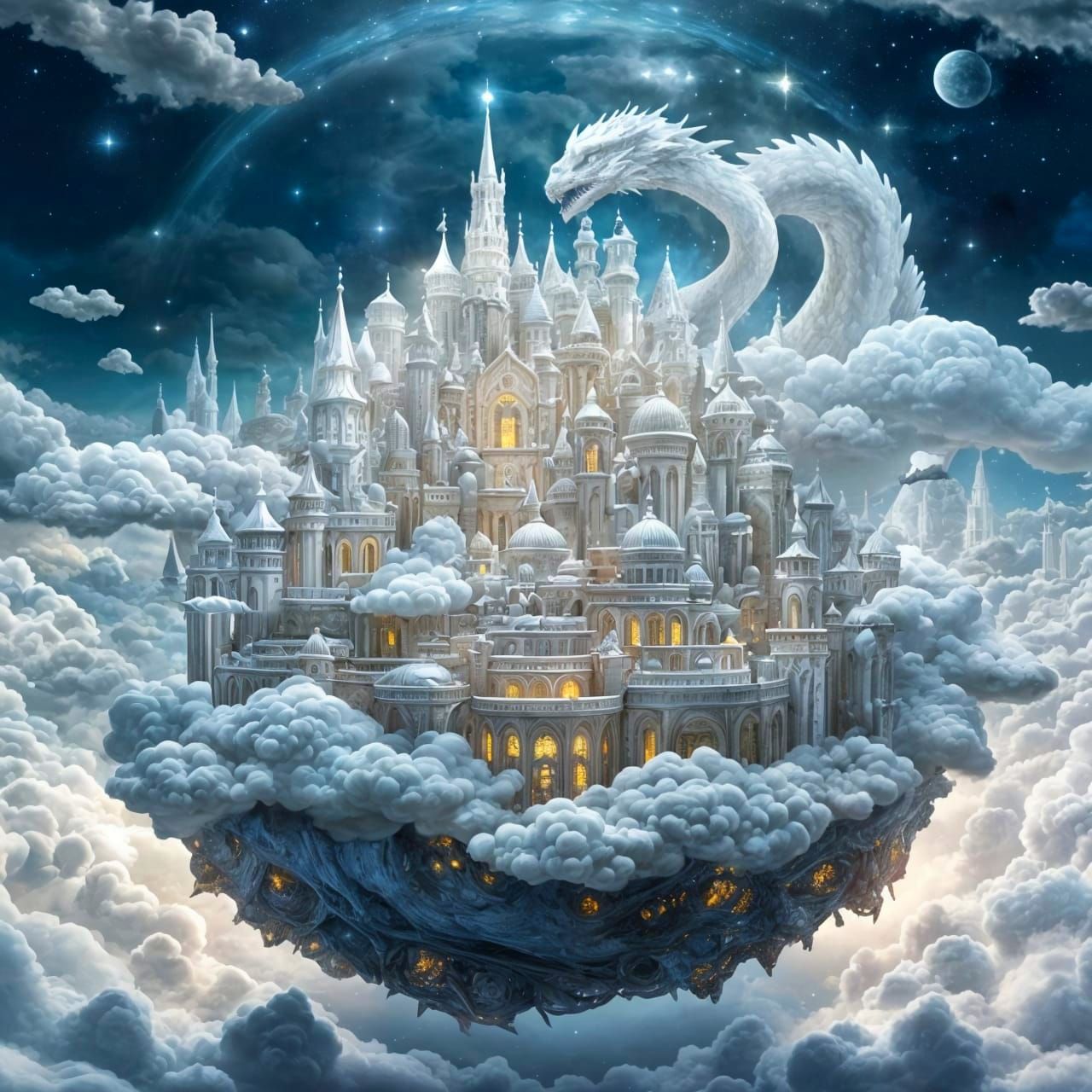 Draconian Ivoremire Kingdom City of the Clouds