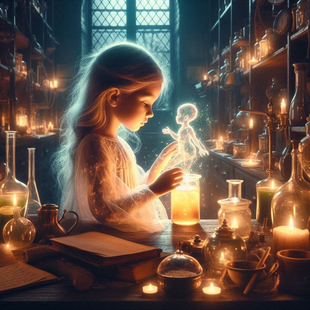 Found her father's potions