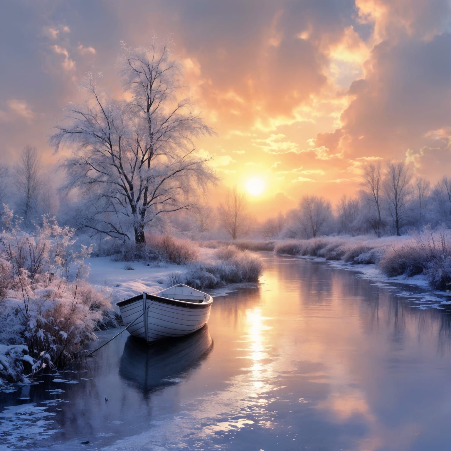 Dreamy Winter Sunrise  by @Jen