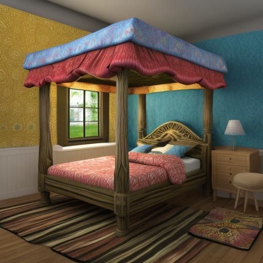 toadstool four poster bed