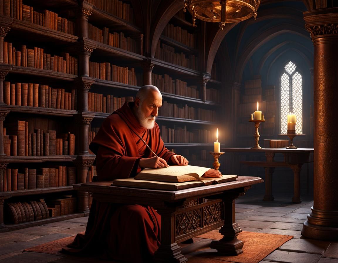 10th Century Monastery Library