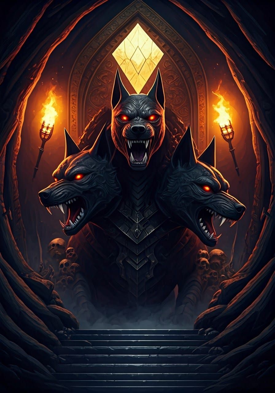 Cerberus Guarding the Door in and out of the Underworld  by @Jim B