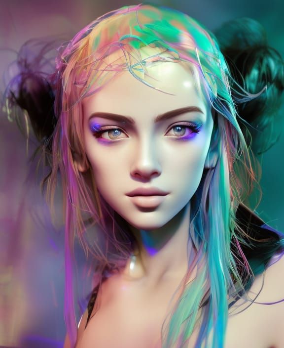 beautiful non-binary warrior - AI Generated Artwork - NightCafe Creator