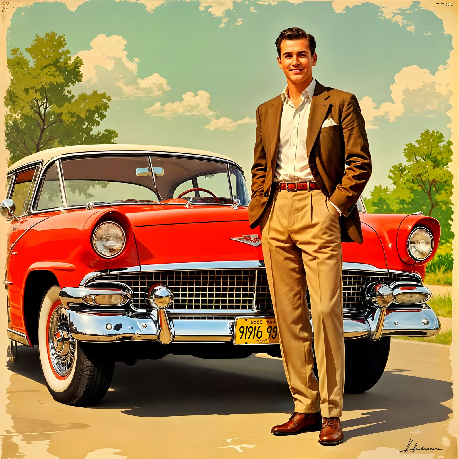 Casually elegant in 1956  by @AncientAardvark 