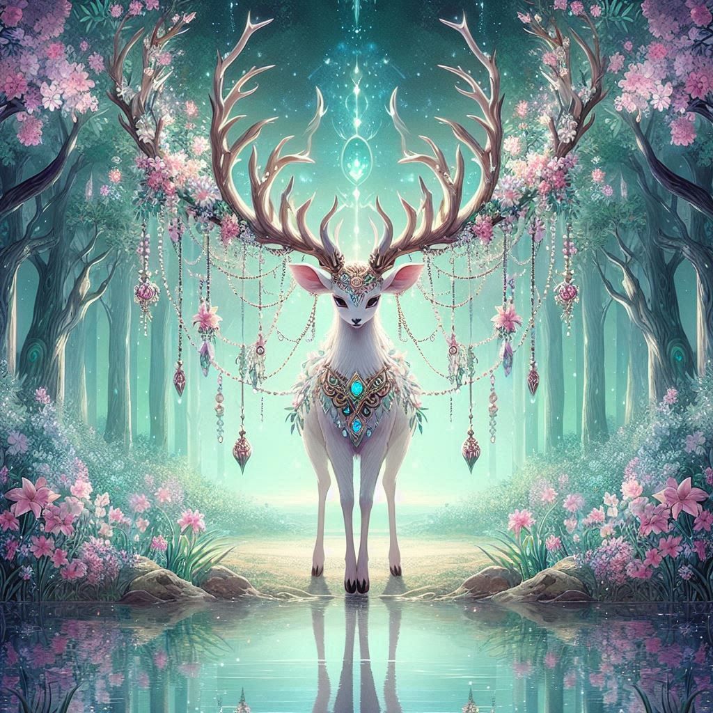 Mystical Deer  by @LadyHawke 