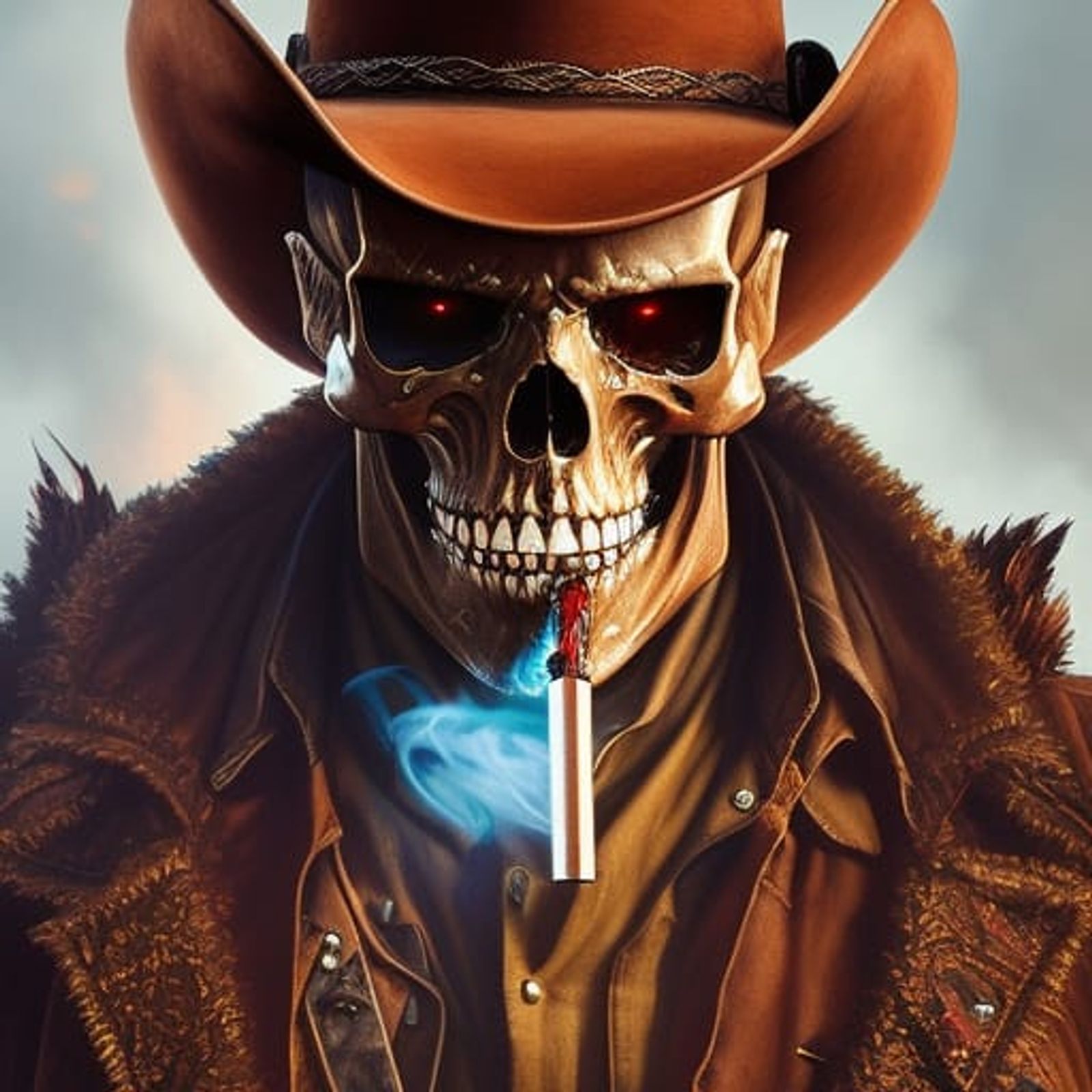 skeleton cowboy outlaw