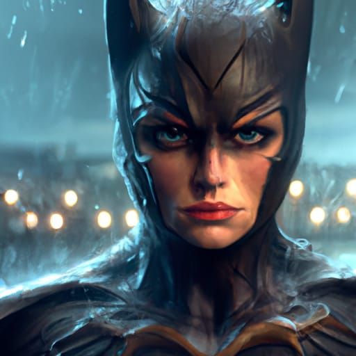 BatWoman after battle - AI Generated Artwork - NightCafe Creator