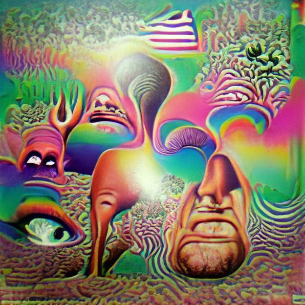 Psychedelic music album cover