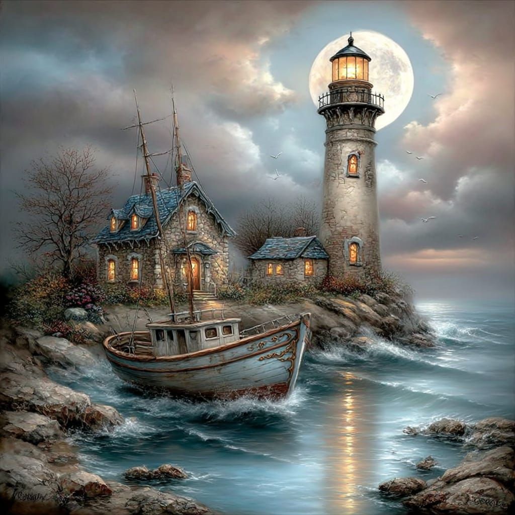 Lighthouse Memories  by @Midnighte