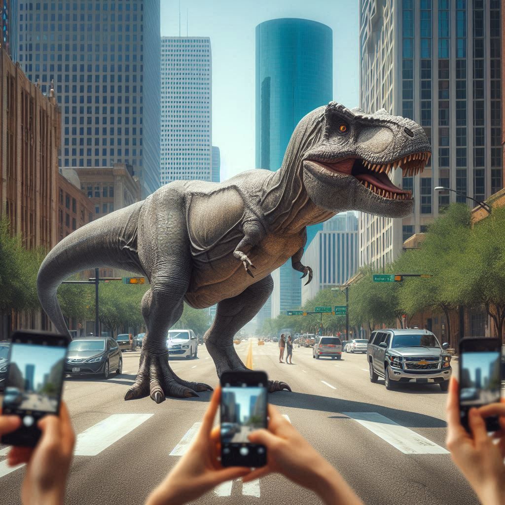 Dinosaur in Houston