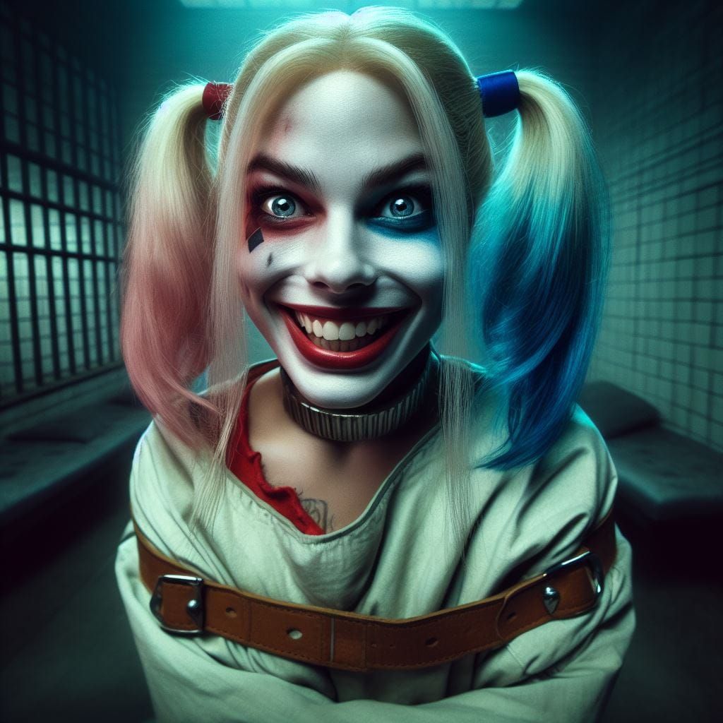 Harley Quinn in her Cell - AI Generated Artwork - NightCafe Creator