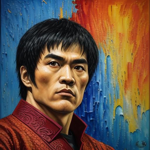 Bruce Lee Dances in Surrealist Carnival