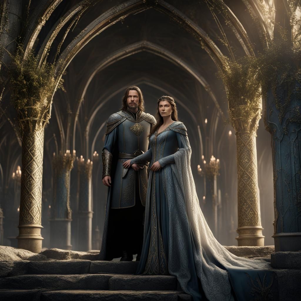 King Aragorn and Queen Arwen of Gondor