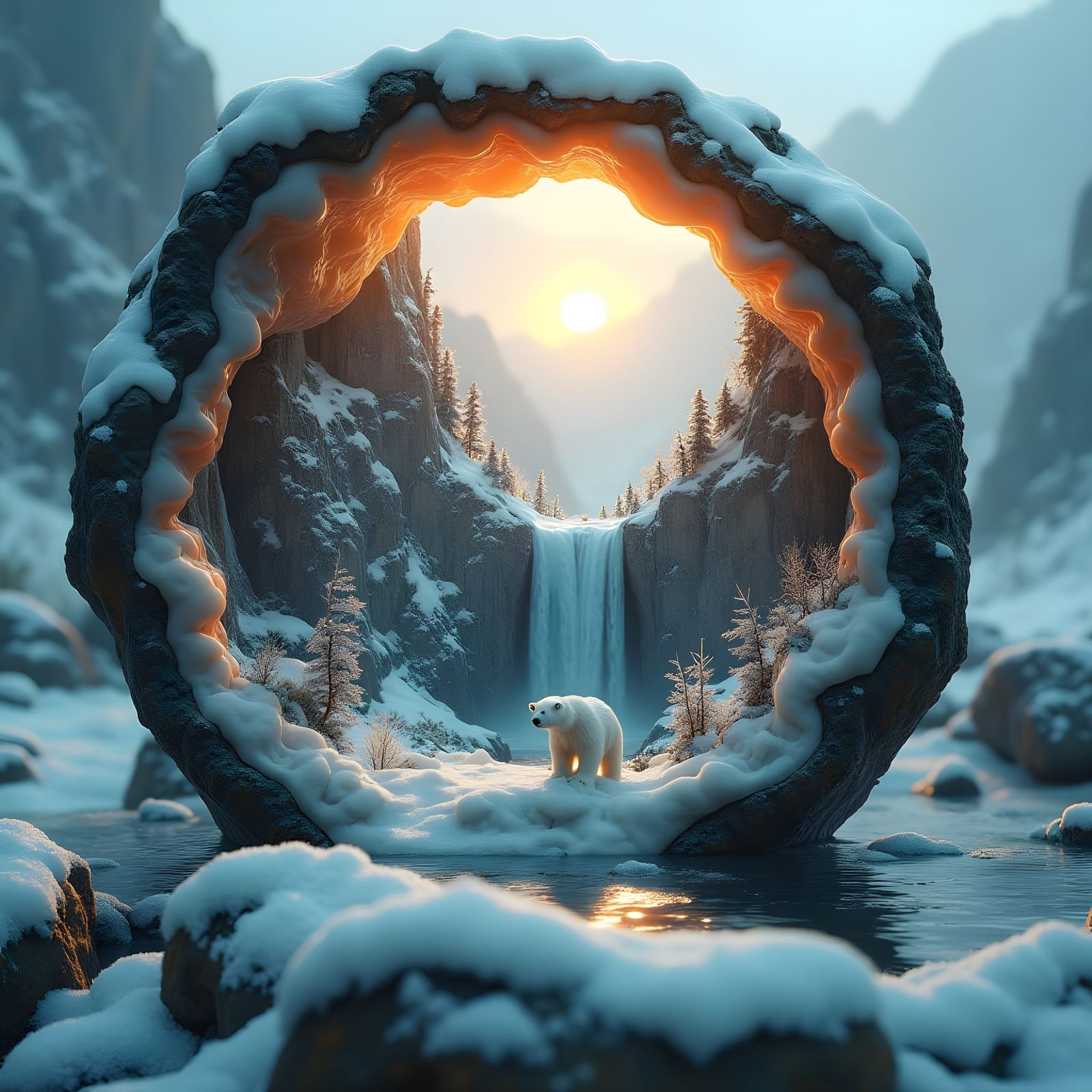Through the Frozen Gateway  by @Kristin