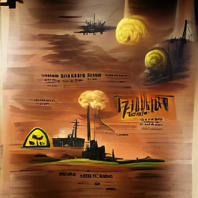 Nuclear fallout poster art