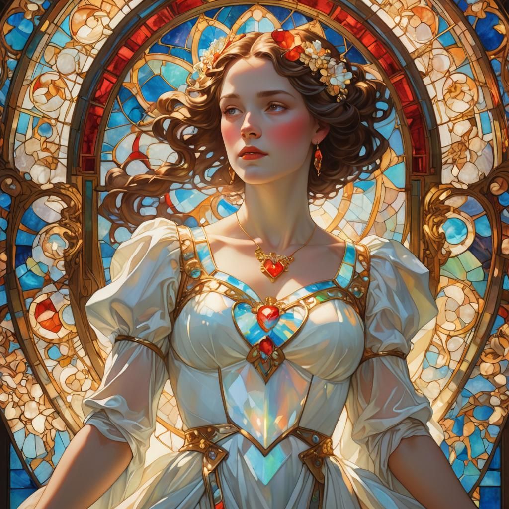 GoldenHearts: White opal perfection