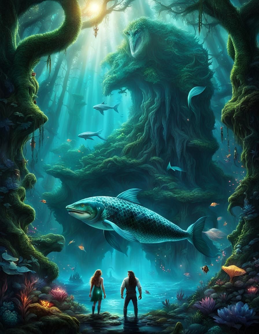 Poster for the fantasy film "A Tour to the Depths of the Sea...