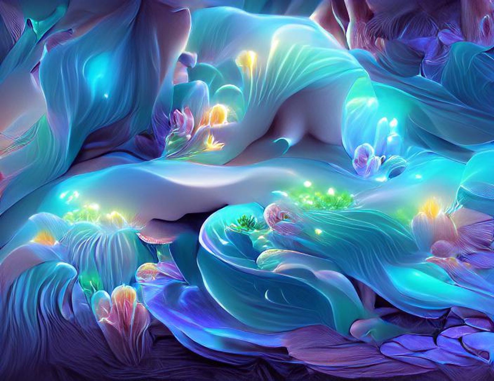bioluminescent flowers