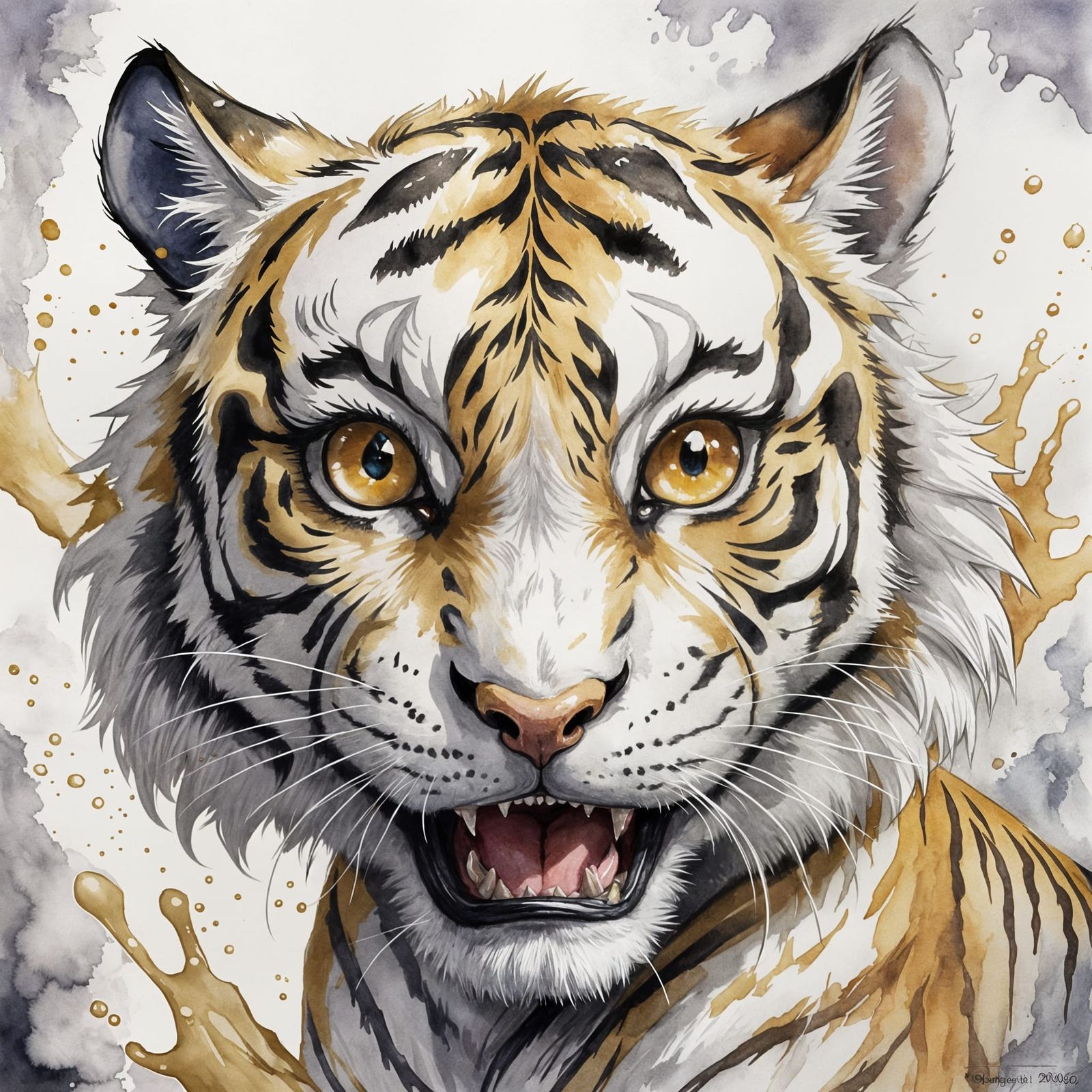 Golden Tiger (Upscaled)