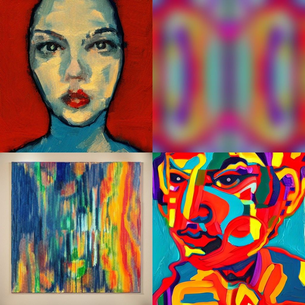 A portrait in the style of Abstract art