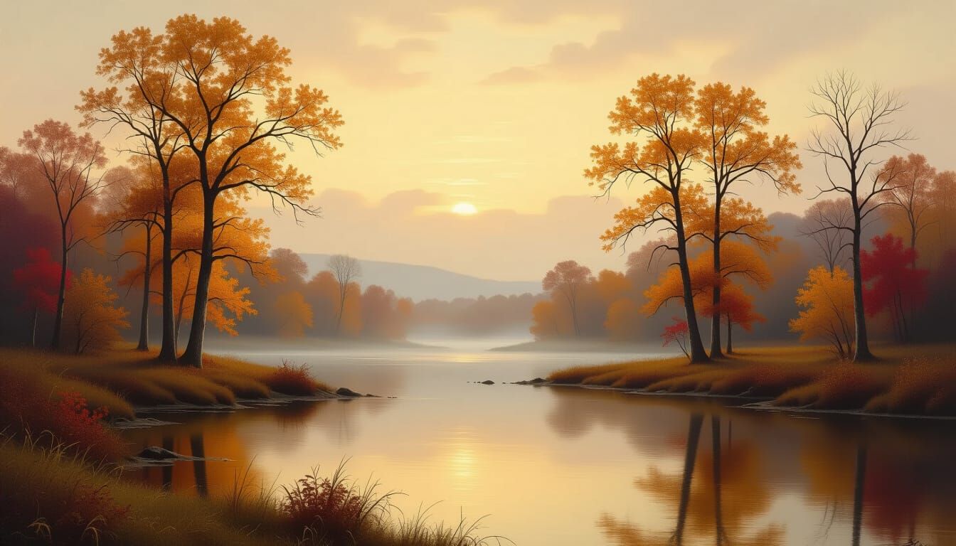 beautiful november landscape