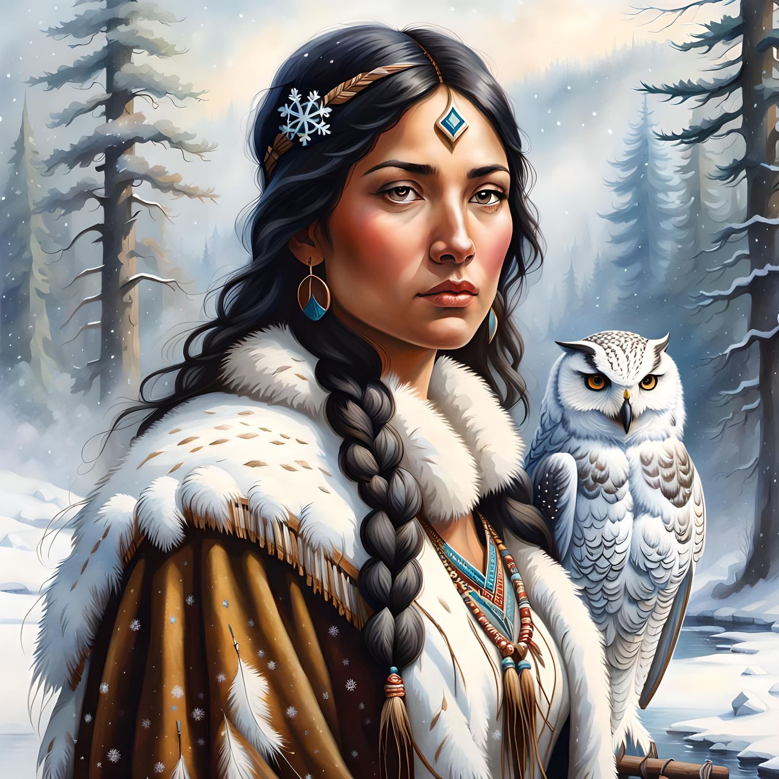 Influential Native American Woman “Sacagawea” - AI Generated Artwork ...